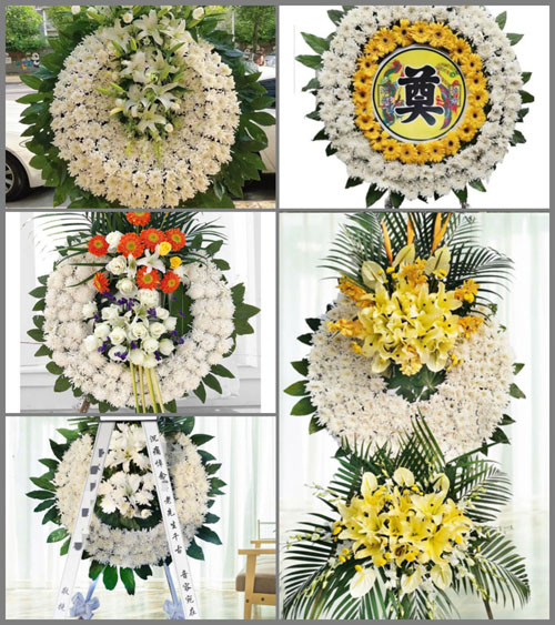 广东梅州市五华县转水镇青塘村花圈速递